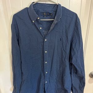 Ralph Lauren Men's Navy Geometric Shirt
